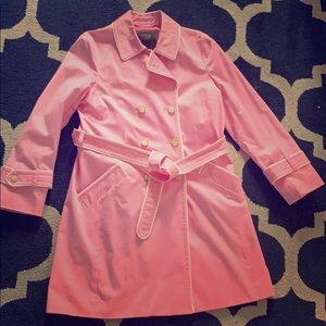 Beautiful Coach pink trench
